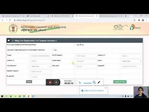 HOW TO REGISTER AT NCLT WEBSITE FOR E-FILING