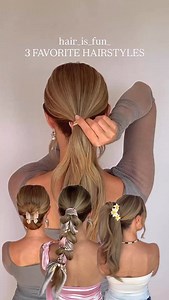204K views · 42K reactions | THREE FAVORITE HAIRSTYLES FOR YOU ☀️ I...