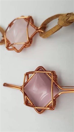 Square cabochon | Wire bracelet | Infinity knot | Leather cord @LanAnhHandmade 769 #Shorts