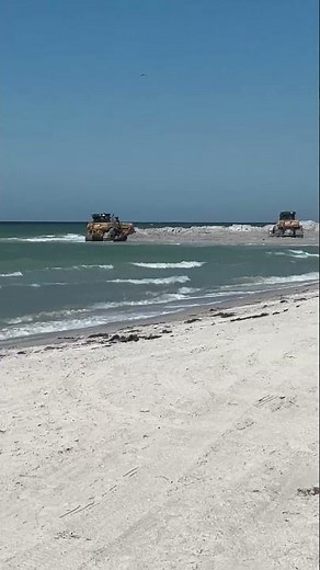 Crews are making progress on Pinellas County beach renourishment