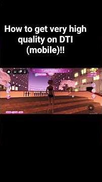 How to get high quality in DTI!! (mobile)
