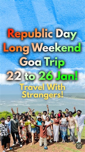 यादगार trips | Travel | ✨ January GOA Trip ✨ With Yaadgaar Trips — Let’s make memories scream! 😜🔥 🎉 January in Goa = Beaches, Parties & Non-Stop Fun! 🌊🍹 Join... | Instagram