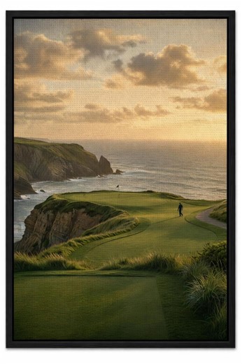 Cabot Cliffs Golf Course Canvas Art, Cape Breton Coastal Landscape, Ocean Cliff Decor - Etsy