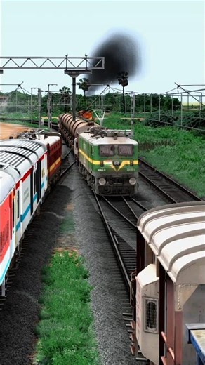 ❌ Wag 9 Fast Ultra Close Crossing Railroad l Train Simulator Games #train #trainsimulator #traingame
