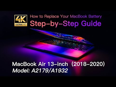 How to replace the battery for MacBook Air 13-inch A1932 Late 2018 2019