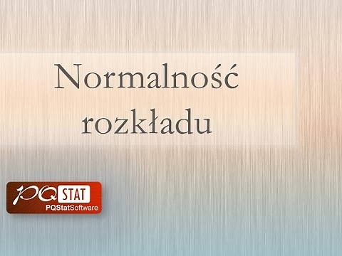Normalność rozkładu