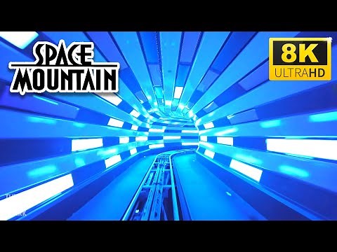 [8K] Space Mountain Full POV (Disneyland 2021 Ride) Low Light