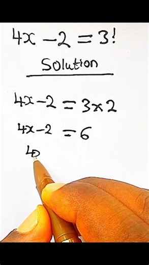 Linear equation involving factorial#tutorial #maths #linearequations #factorial