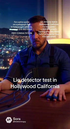 Lie detector test in Hollywood California
