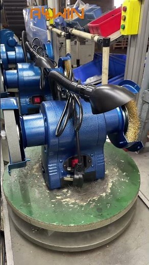 Workflow for Allwin 150mm Bench Grinders with a Wire Brush , Flexible Light and Wheel Dresser 🤩