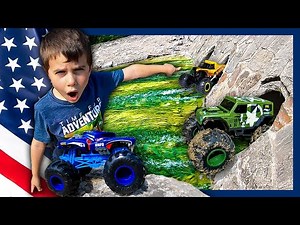 Monster Trucks for Kids River Rescue Mission