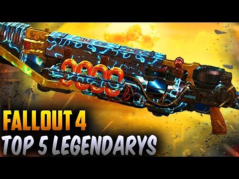 Fallout 4 Best Weapons - TOP 5 Overpowered Best Rare Legendary Weapons!