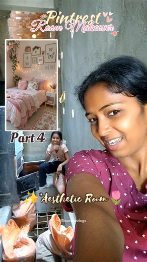 😭✨🌷Almirah & Stool || Aesthetic Room Makeover Series Part 4🥹🪷 #minivlog #ytshorts