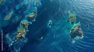 Explore Hawaii from above with this interactive map animation, showcasing the stunning landscapes, coastlines, and volcanic features of the island.