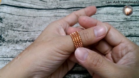 Making unisex ring adjustable size - DIY wire rings for men and women - full version (slow) 307