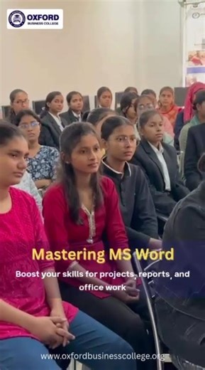 Mastering MS Word 💻 Build Skills That Shape Your Future! | Oxford Business College