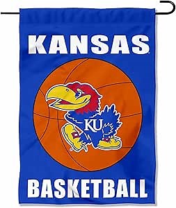 Kansas KU Jayhawks Basketball Garden Flag