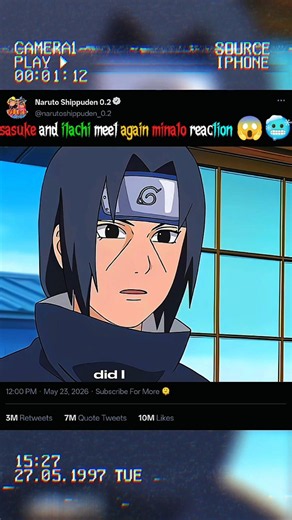 sasuke and itachi meet again minato reaction #kushina #minato #boruto #hinata #naruto #uzumaki