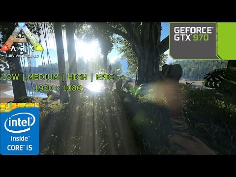 Ark Survival Evolved - The Island Map (i5-3470 + GTX 970) | FPS TEST