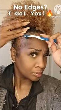 Viral video 🔥 No Edges? Hair Tutorial #viral #viralvideo #viralshorts #diy #hairstyle #howto