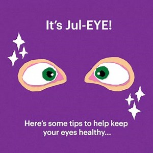 This month is JulEYE Awareness Month, aimed at educating Aussies about eye health and disease. Our sight is one of our most precious senses, so it's important to protect your eyes and make sure they are healthy. Here are our Top 5 Tips to Healthy Eyes   Wear sunglasses  Get regular eye tests  Maintain a healthy diet ️ Wear eye protection  Quit smoking #TogetherFight #EyeHealth #JulEYE #TopTips | The Hospital Research Foundation Group | Facebook