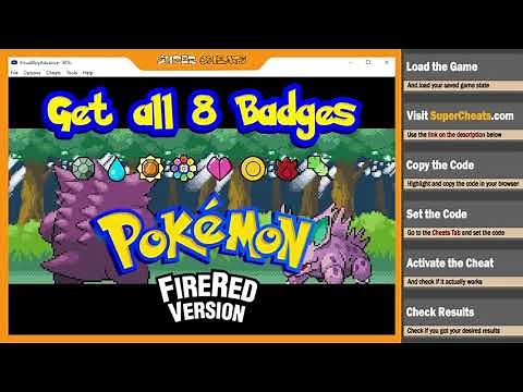 All Badges Cheat for Pokemon Fire Red