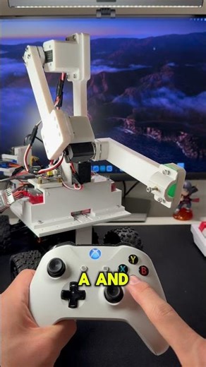 I Used an Old Xbox Controller to Control My Robot #robotics #robotarm #engineering #maker #arduino