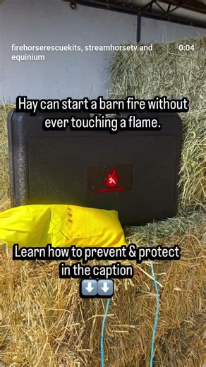 When hay is baled or stored with too much moisture, it can heat from the inside out.