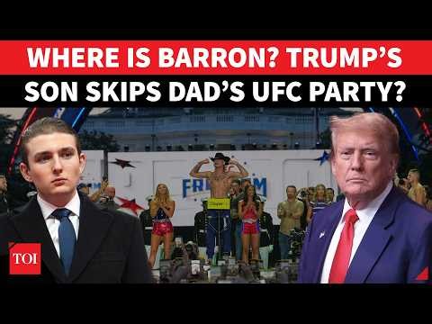 Barron No-Show? Trump's FAVOURITE SON 'Missing' From Guest List At White House UFC Night