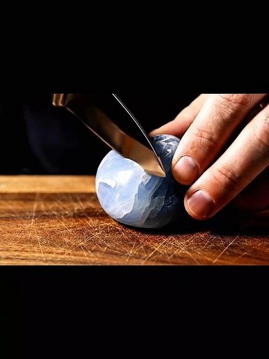 "Stone Slicing ASMR | Unreal Knife Cut with Satisfying Sounds 🔥"