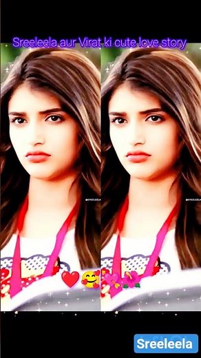 Sreeleela❤️aur❣️Virat ❤️ ki cute love ❤️ story😍#lovestory #trendingsong #shortsfeed #shortsvideo