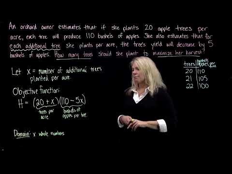 Optimizing Harvest Example