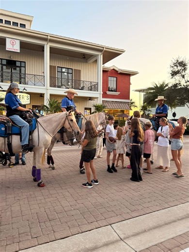 Mounted patrol are often at events like Founders Fest in town. They are a popular addition to the events in Babcock Ranch. 🌻#Mountedpatrol #horses #horse #babcockranch #horseback #swfl #floridalife #bestplacetobe #florida #puntagorda #charlottecounty #leecounty | Babcock Ranch Life