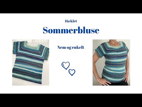 Lær at hækle en sød sommerbluse - nemt og enkelt