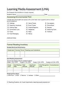 Learning Media Assessment