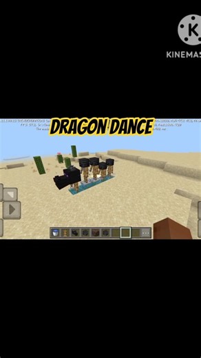 making dragon dance in Minecraft #minecraft #shorts