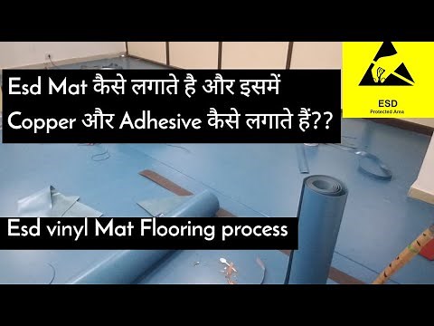 ESD Mat Flooring with Copper Strip & adheshive