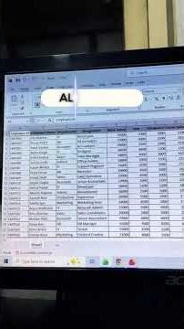 Excel Productivity Hack – Adjust Size Without Mouse #Excel Column Width Auto Adjust Shortcut Key