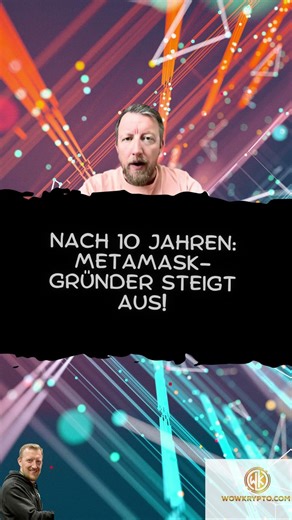 After 10 years: #metamask founder is leaving!