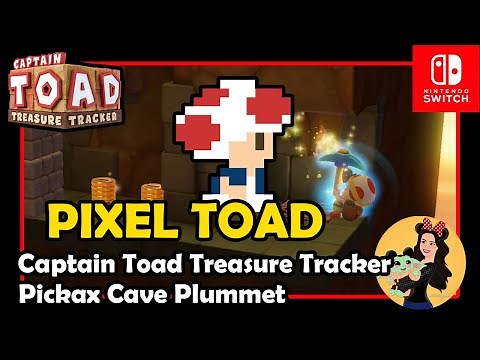 PICKAX CAVE PLUMMET PIXEL TOAD (Episode 3 Level 4 (3-4)) - Captain Toad Treasure Tracker