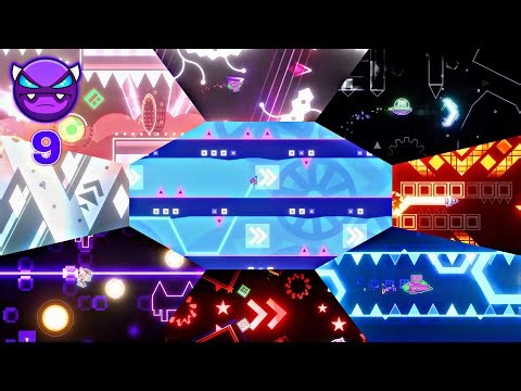 Geometry Dash | Compilation of Demon levels I completed recently ! #6 [RTX ON]