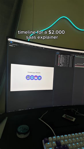 timeline for a $2,000 explainer --- #applestyle #motiongraphics #viral #aftereffects #videoeditor