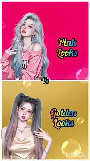 pink💗vs🪙 golden#dress👗#heels👠#nails💅🏻#lips👄#makeup💄#shot video#shorts #short#new#viral#trending