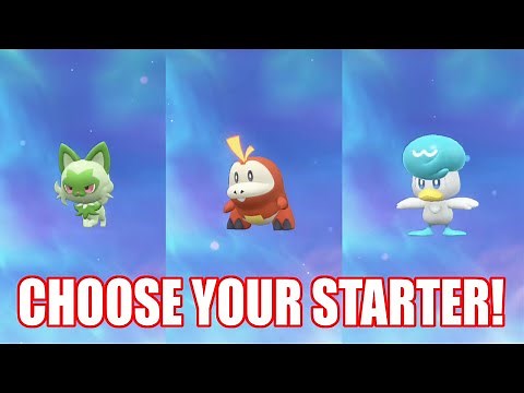 POKEMON SCARLET and VIOLET STARTERS EVOLUTIONS (Sprigatito, Fuecoco and Quaxly)