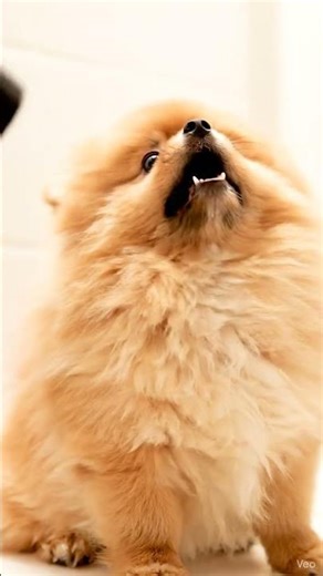 The Tiniest Guard Dog Ever! 🥺 White Fluffy Puppy BARKING At Nothing! #cutedog #dog #funnydogs