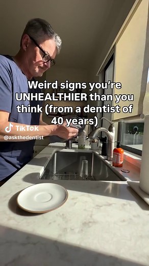 Most people think dentists just look at teeth. 10 things your dentist will see long before your doctor does: 1. Bleeding gums during pregnancy Gum disease is independently linked to preterm birth across multiple large studies. Oral bacteria enter the bloodstream and trigger systemic inflammation. The stakes are higher than most OBs realize. 2. Cracked, red corners of your mouth Angular cheilitis that won’t resolve is a clinical sign of iron, B2 or B12 deficiency — or uncontrolled diabetes. 25% o
