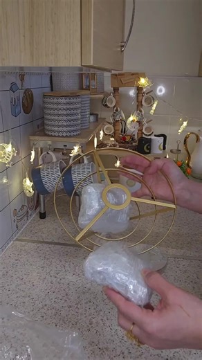 Golden Crvstal Chandelier. 25cm Modern Round Semi Flush Mount LED Ceiling Light, 3-Color E26 Bulb Compatible Hallway Ceiling Light Fixture for Living Room Dining Room Bedroom Kitchen Entryway #ceiling #light #fyp #anamwaseemuk #anam