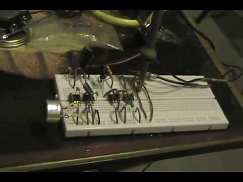 Ultrasonic Transducers Tested at 20kHz, 40kHz (center), and 50kHz