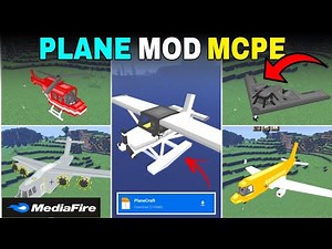 Minecraft Plane Mode 😱 Giant Airplane Mod is Insane! (Top Mods)