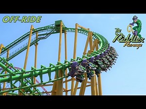 Riddler Revenge Off-Ride Footage, Six Flags New England Vekoma SLC | Non-Copyright